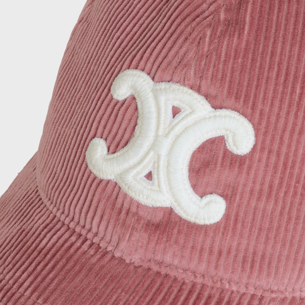 Triomphe Baseball Cap In Corduroy