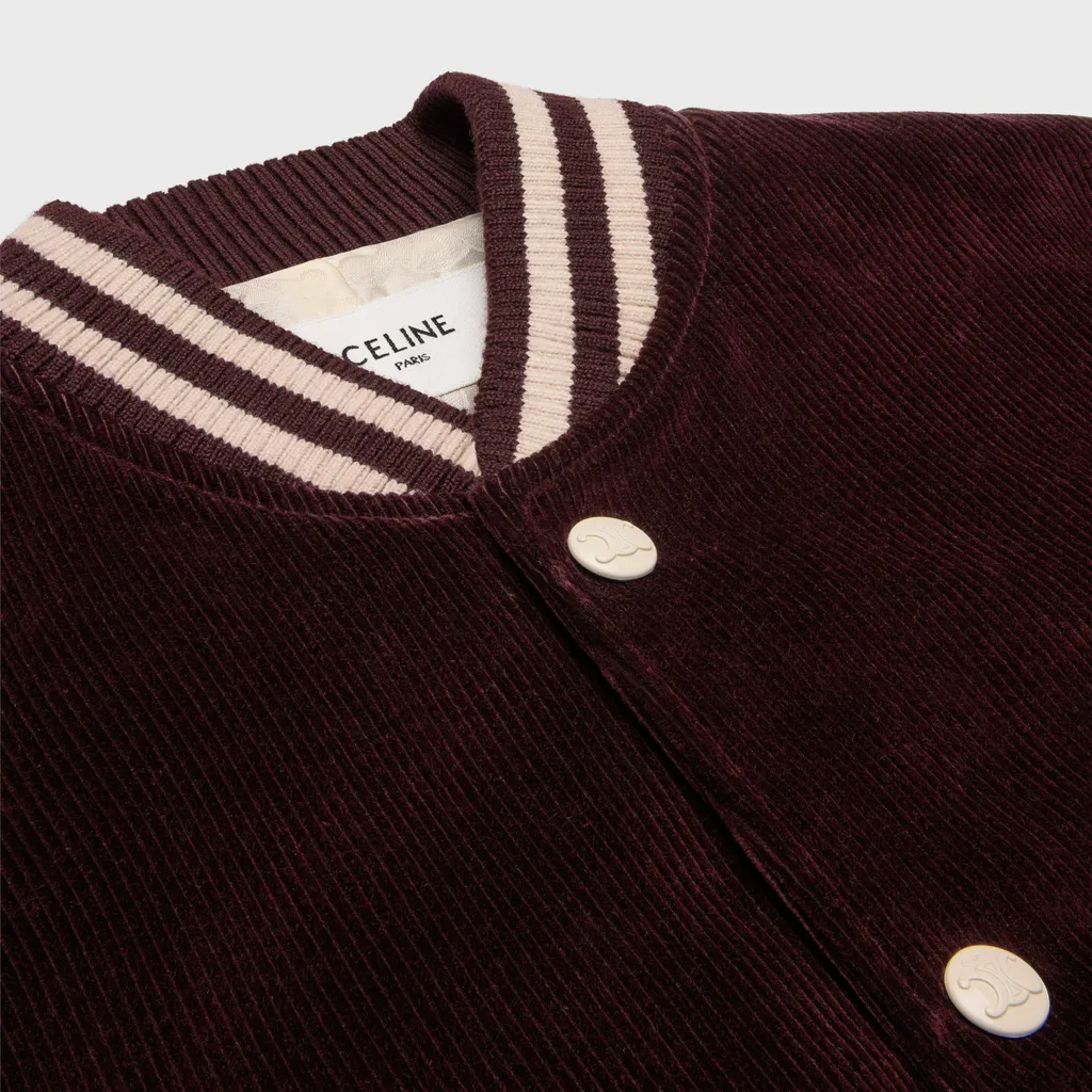 Loose Teddy Jacket In Triomphe Corduroy
