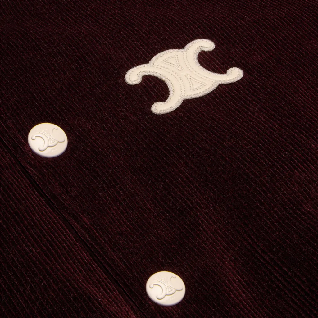 Loose Teddy Jacket In Triomphe Corduroy