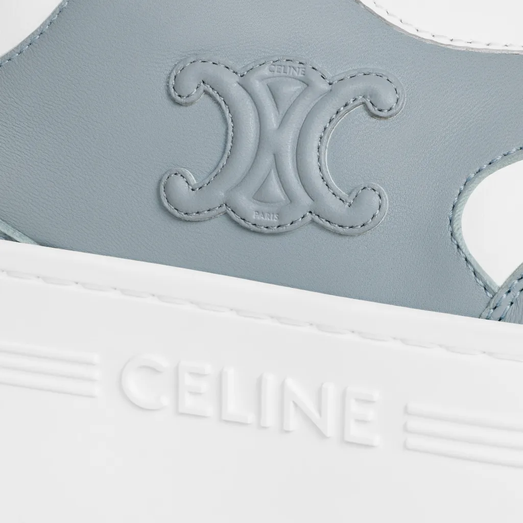 Block Sneaker With Triomphe In Calfskin