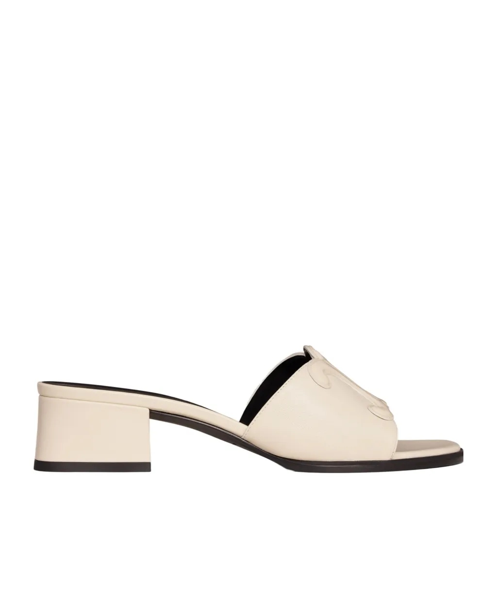 Clemence Mule In Lambskin And Patent Calfskin