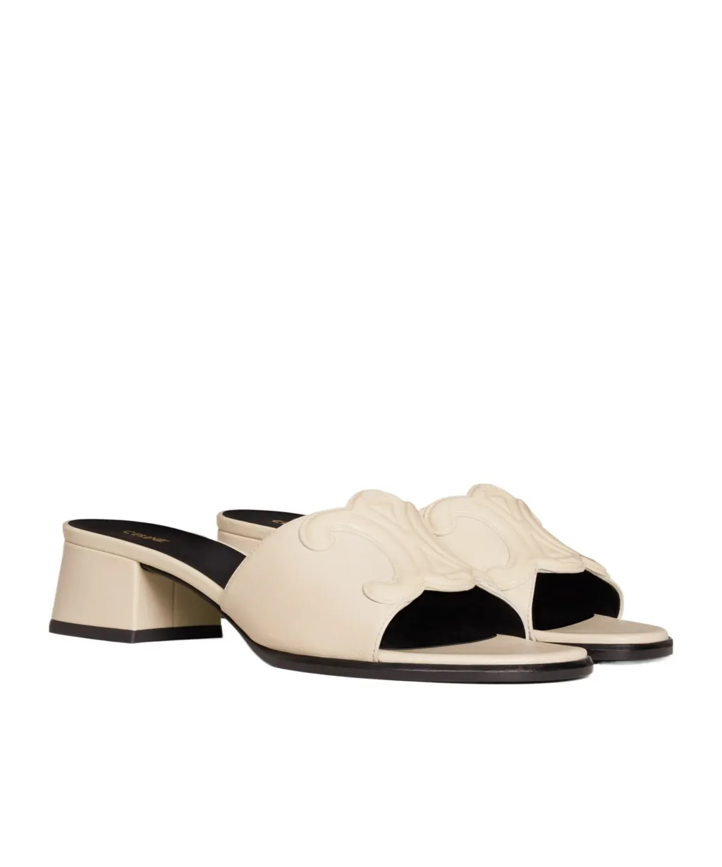 Clemence Mule In Lambskin And Patent Calfskin