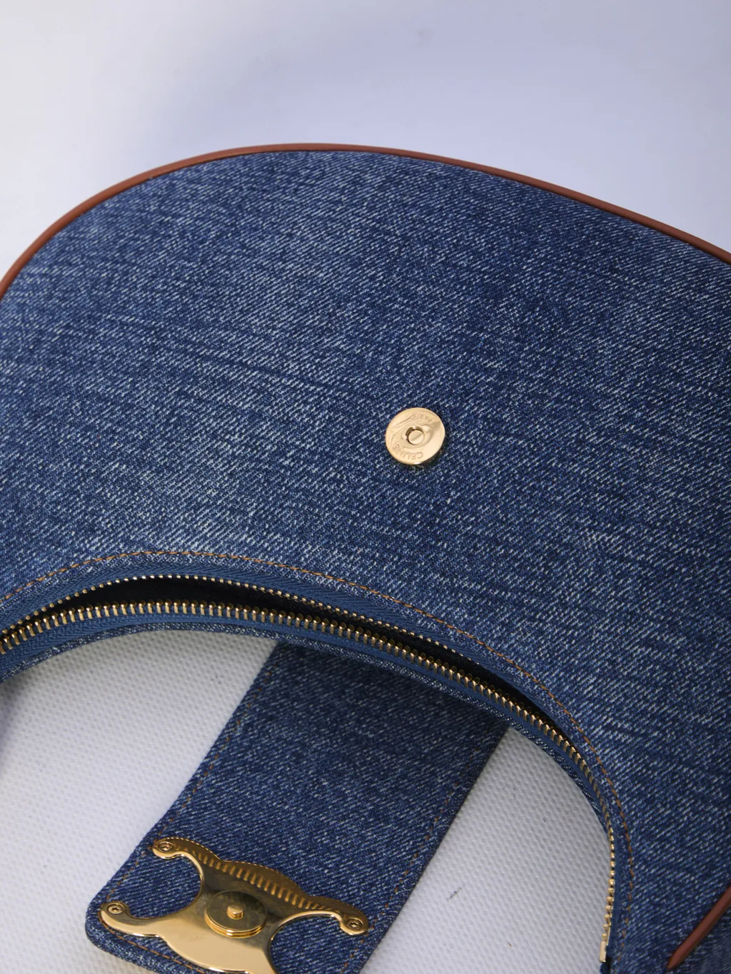 Medium Ava Triomphe Bag In Denim