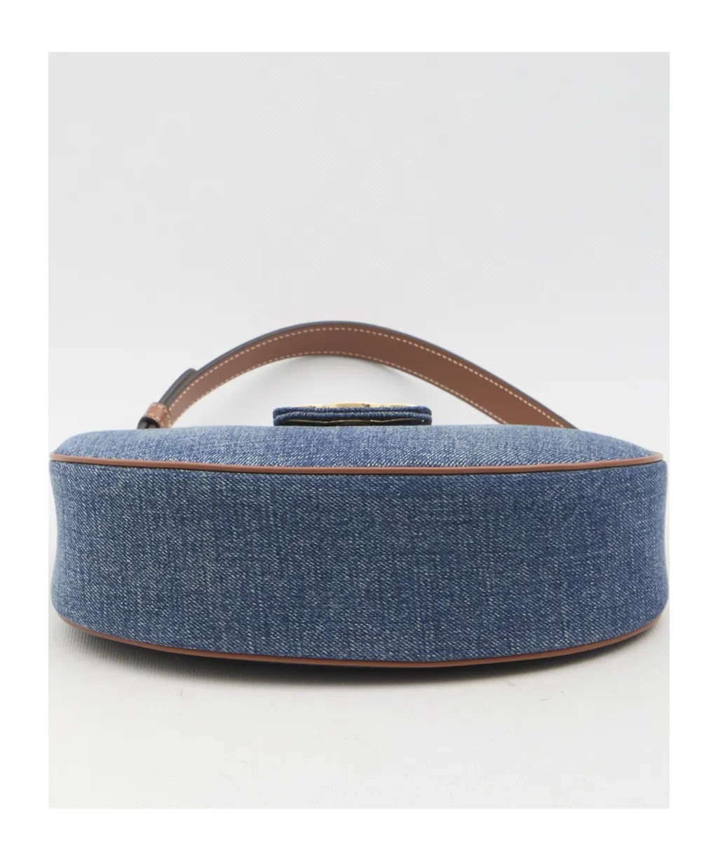 Medium Ava Triomphe Bag In Denim