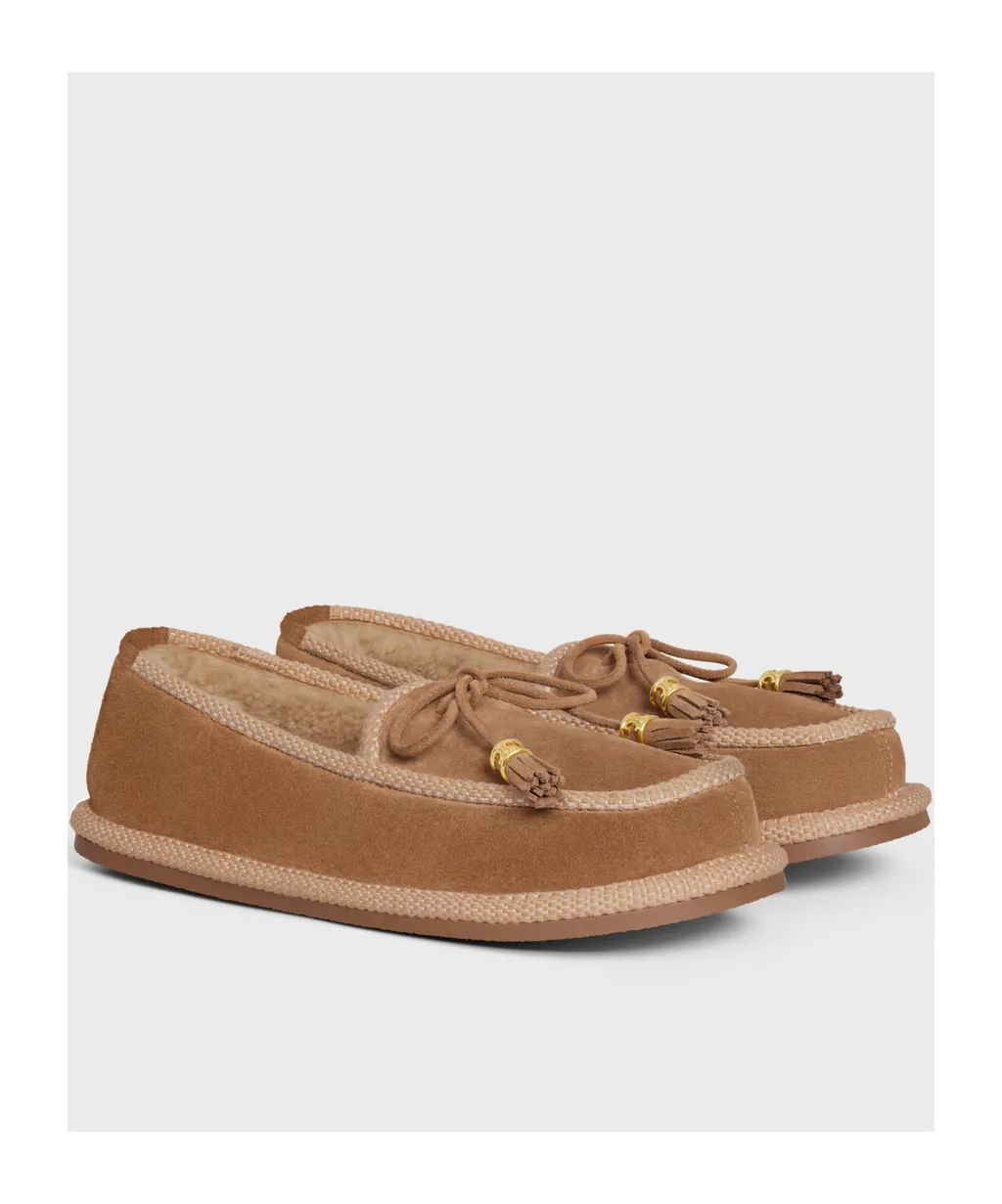 Boubou Slippers In Suede Calfskin
