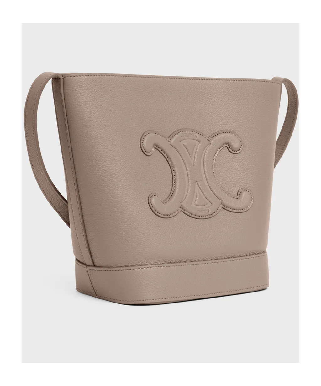 Small Cuile Triomphe Logo Bucket Bag