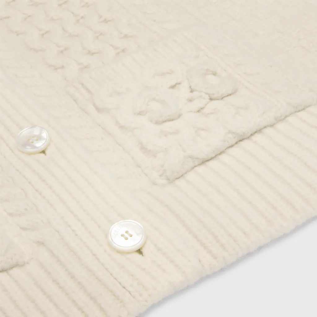 Triomphe Cardigan In Aran Wool