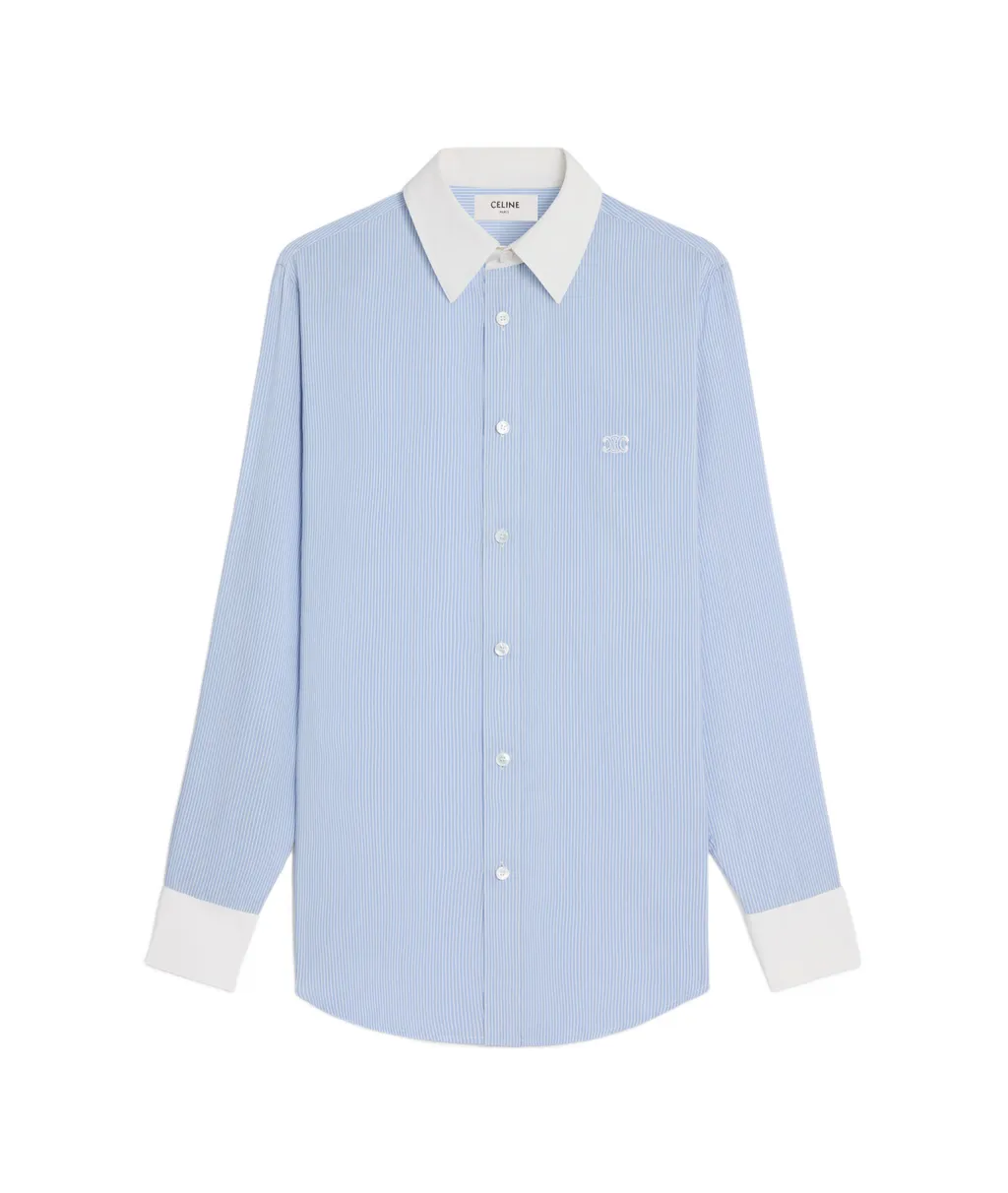 Romy Shirt In Striped Silk
