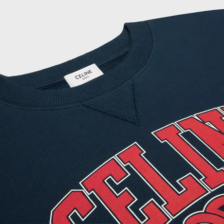 Oversized Celine Sweatshirt In Cotton Fleece