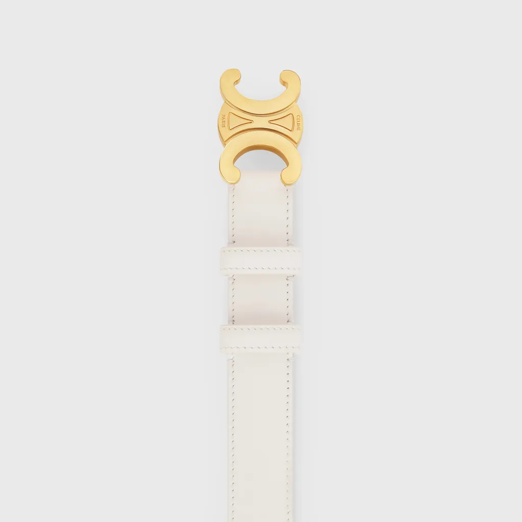 Medium 25Mm Triomphe Belt In Taurillon Leather