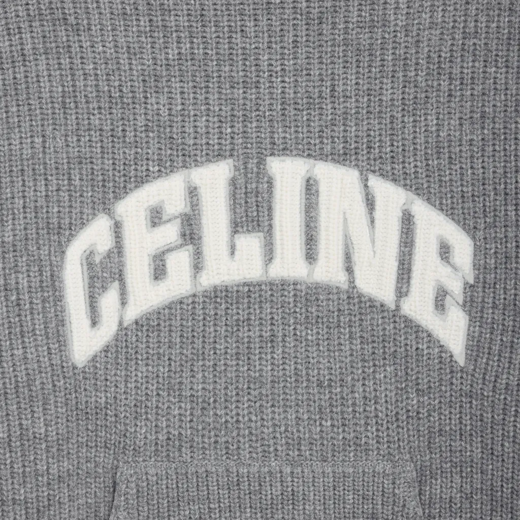 Hooded Sweater In Ribbed Wool