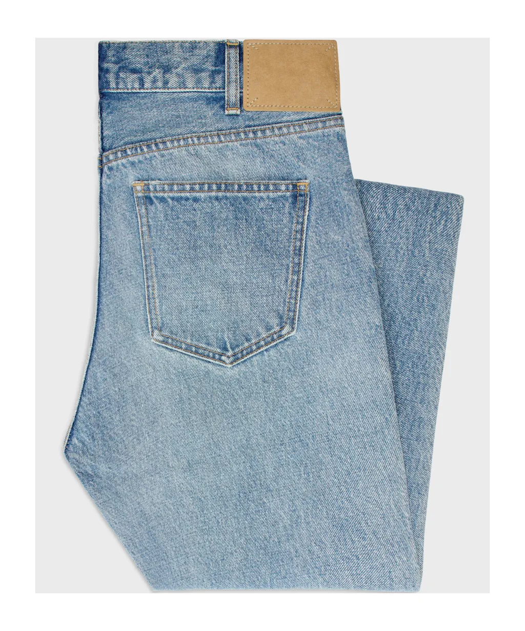 Marco Jeans In Steel Blue Wash Denim