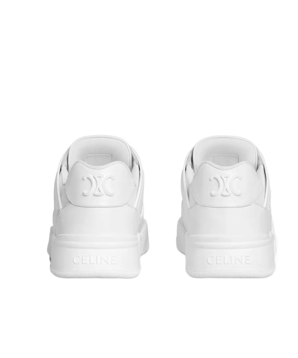 Trainer Ct-09 Low Lace-Up Sneaker In Calfskin And Mesh