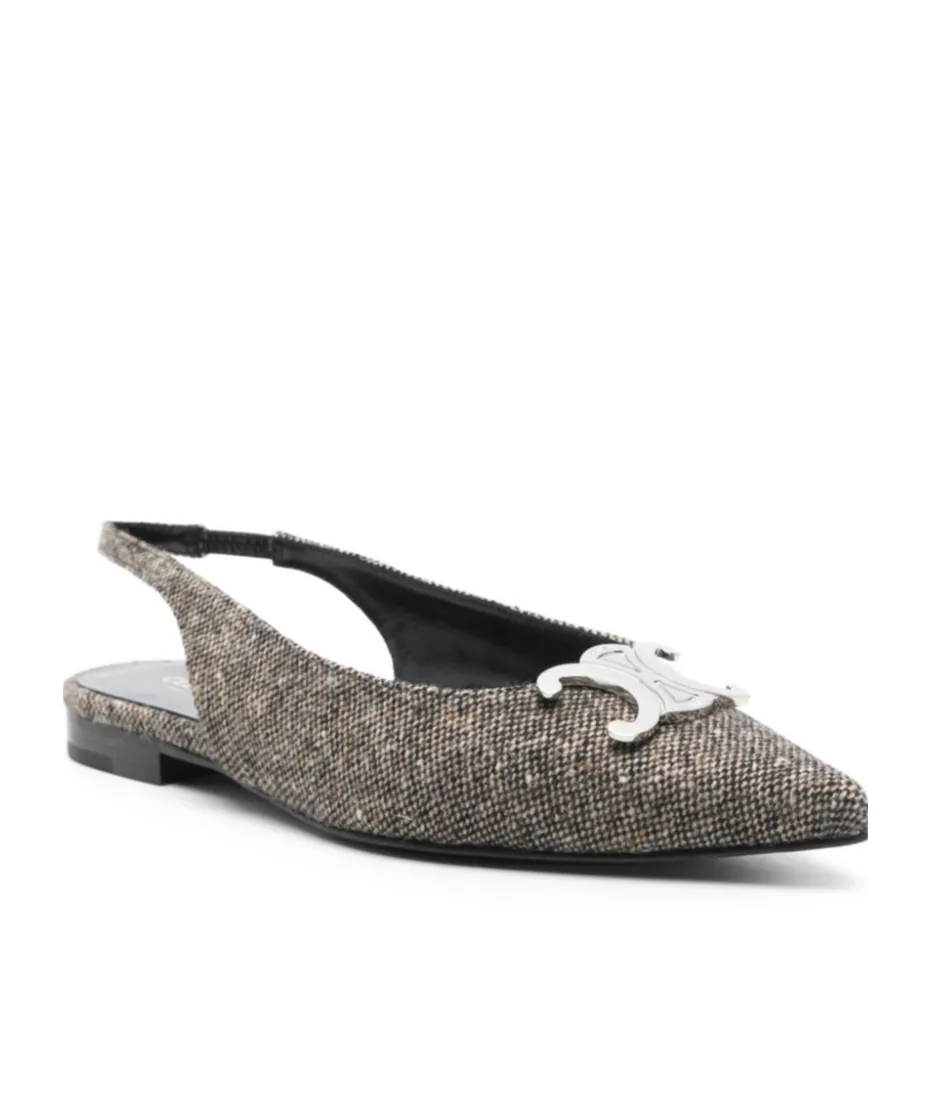 Pointed Slingback Flats