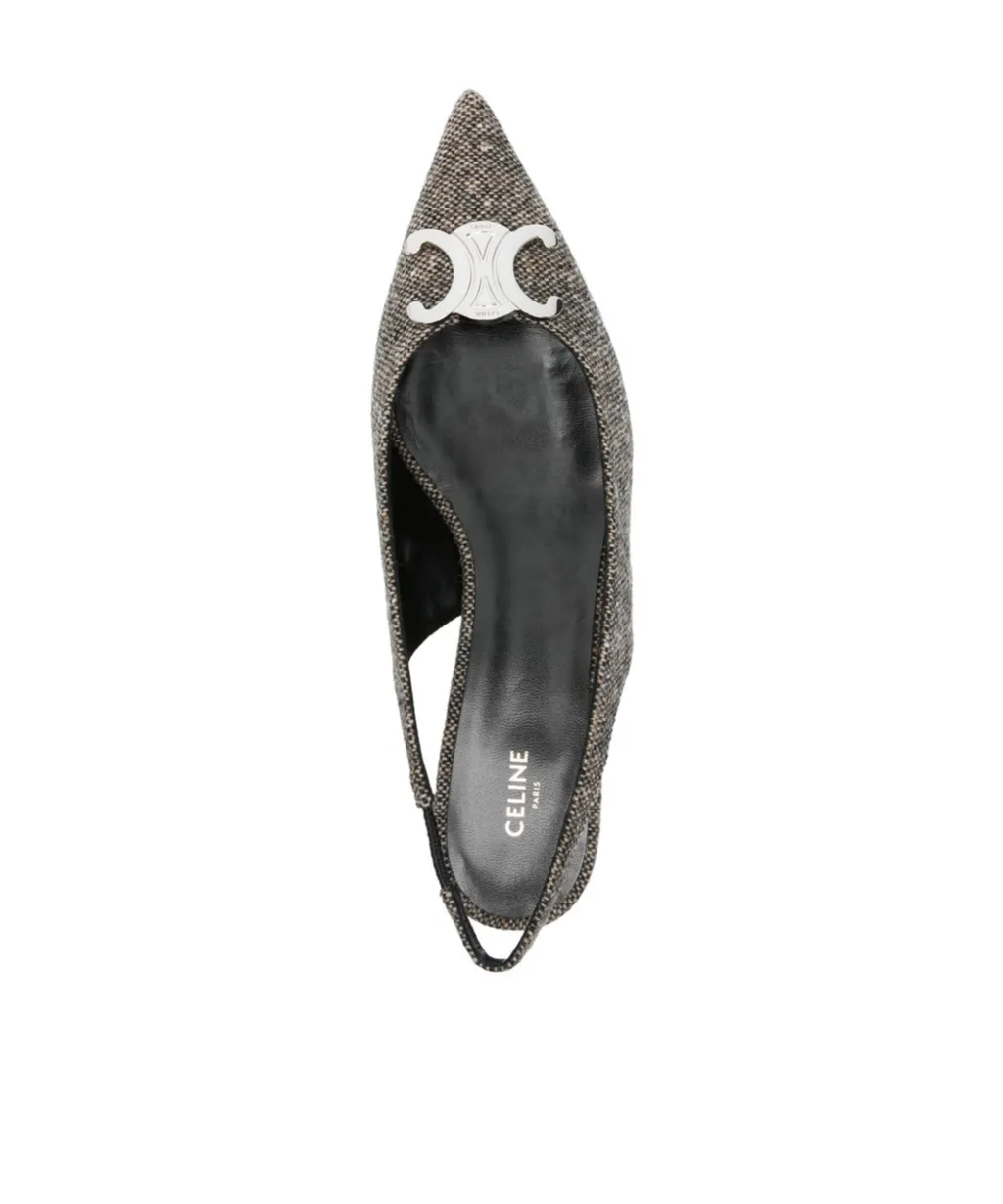 Pointed Slingback Flats