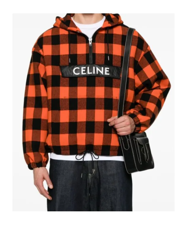 Windbreaker In Check Wool
