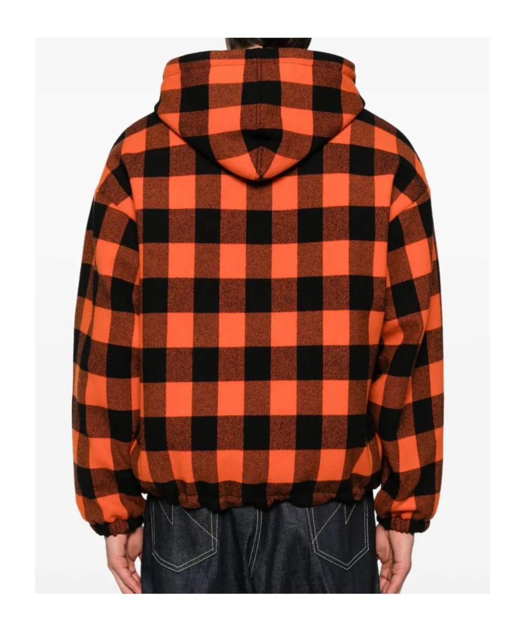 Windbreaker In Check Wool