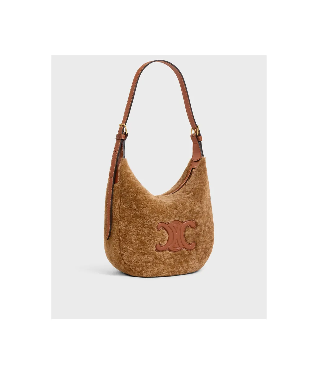 Small Heloise Bag In Shearling And Calfskin
