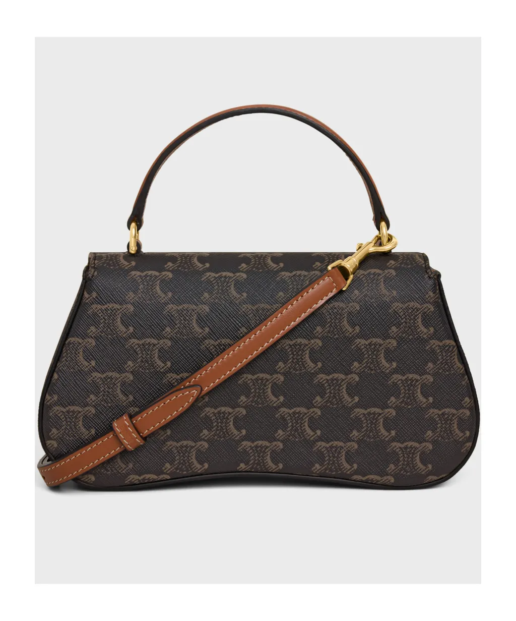 Teen Celine Lola In Triomphe Canvas And Calfskin