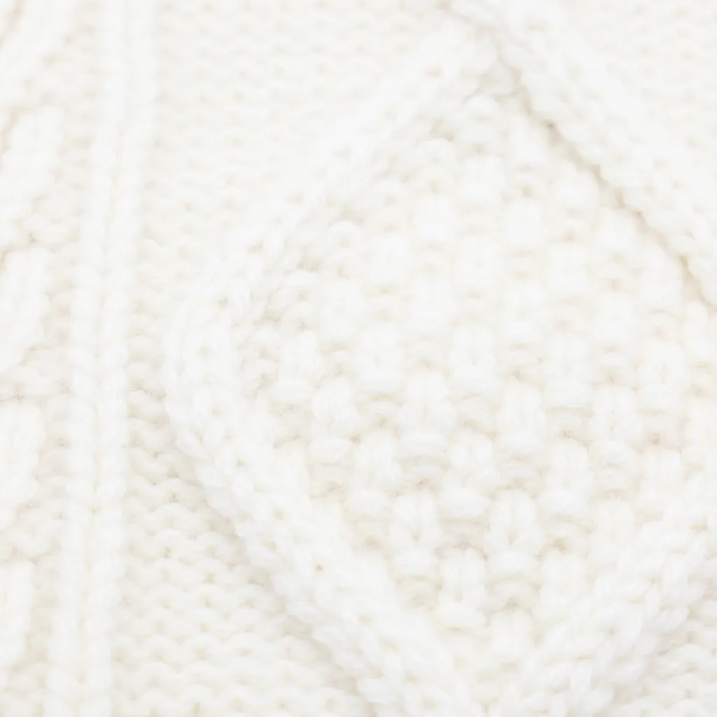 Triomphe Scarf In Aran Cashmere And Wool