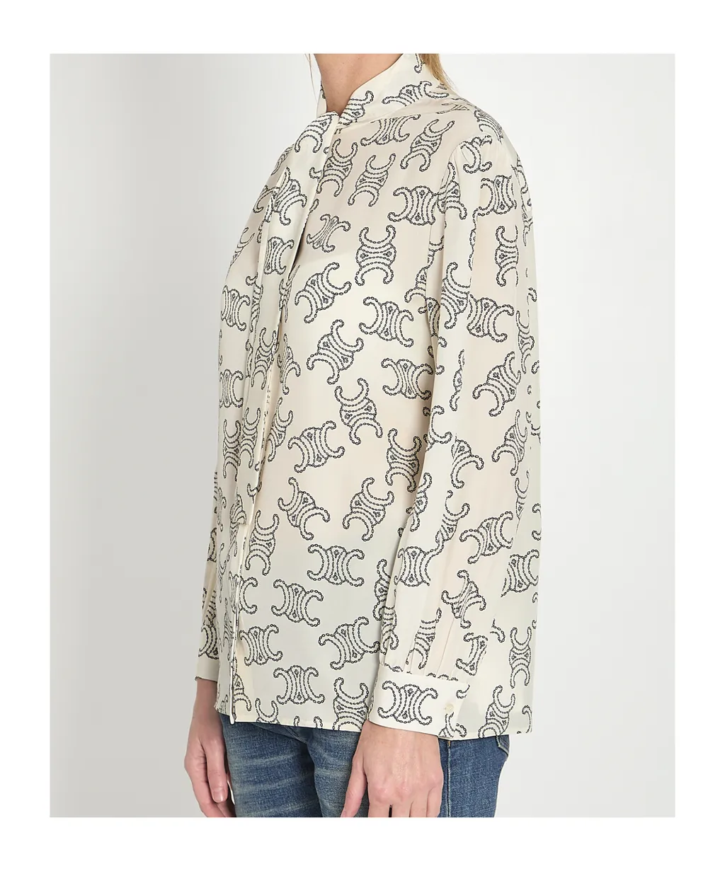 LavalliÈRe Blouse In CrÊPe De Chine