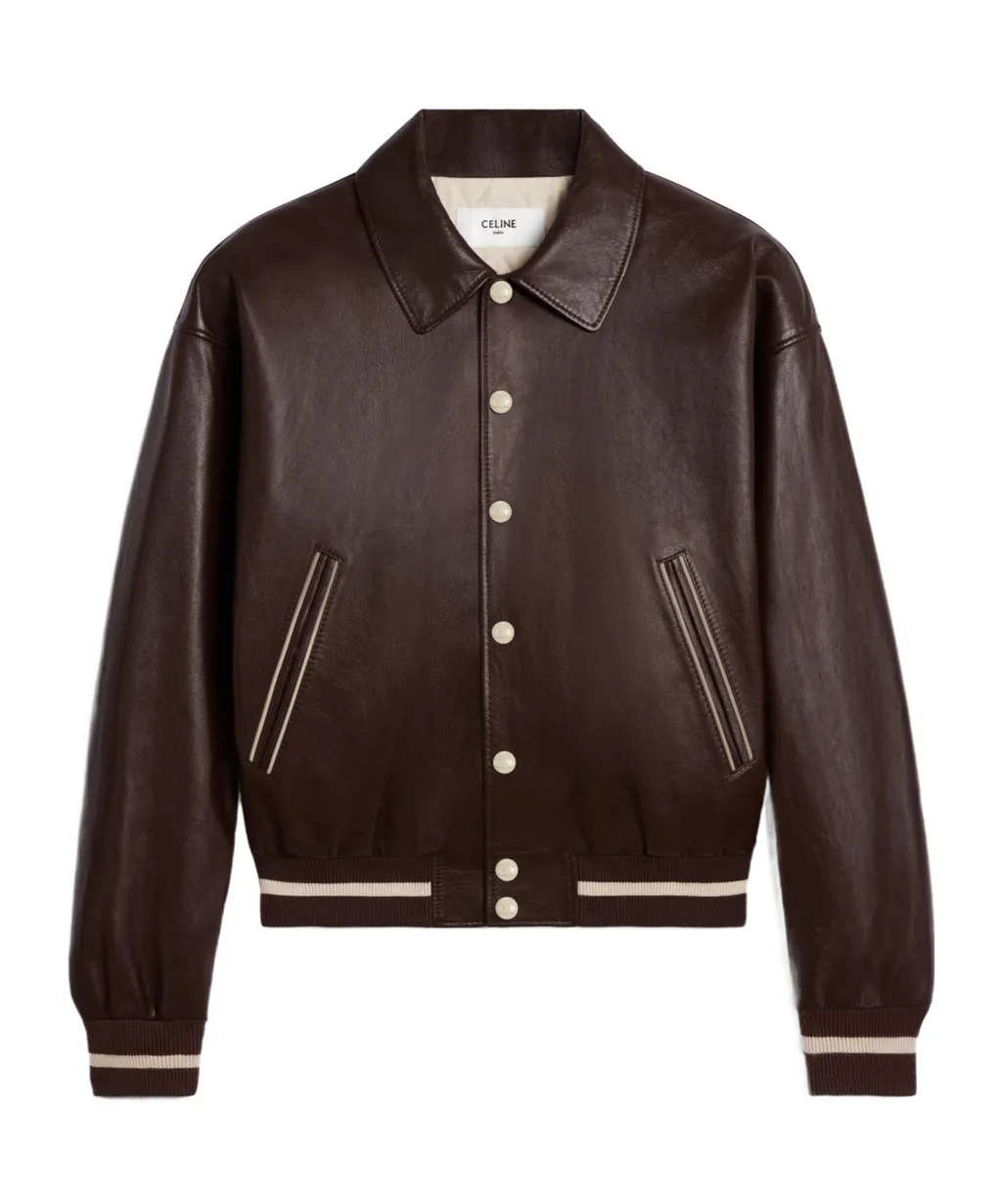 Teddy Jacket With Shirt Collar In Soft Lambskin