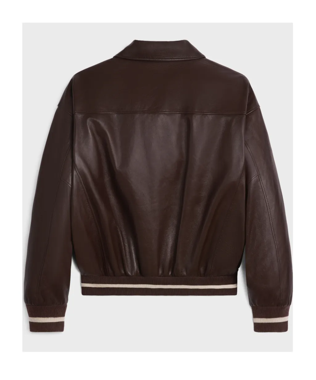 Teddy Jacket With Shirt Collar In Soft Lambskin