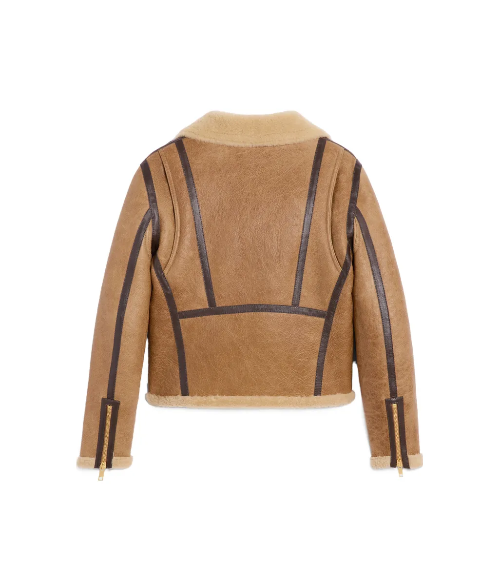 Biker Jacket In Lambskin Shearling