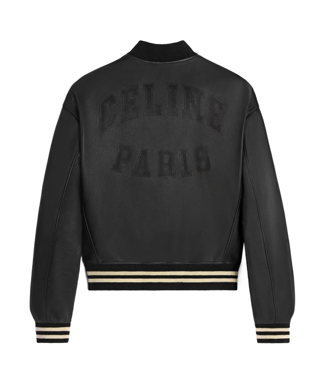 Leather Bomber Jacket