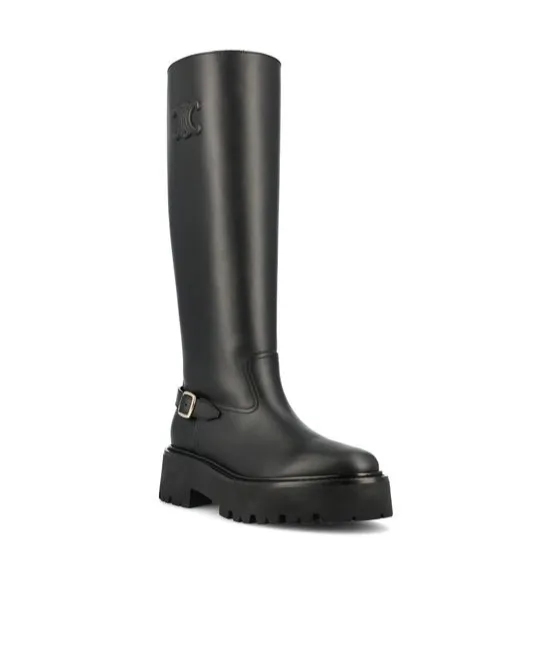 Bulky High Boot In Calfskin