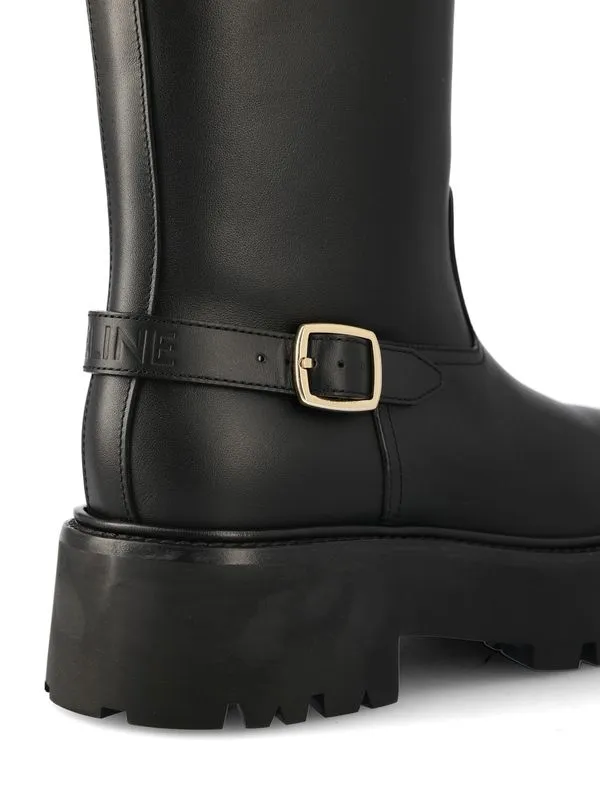 Bulky High Boot In Calfskin