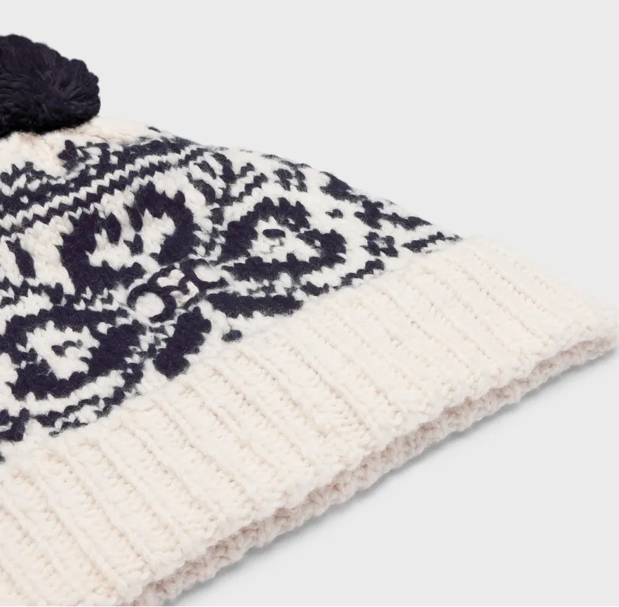 Beanie In Fair Isle Wool