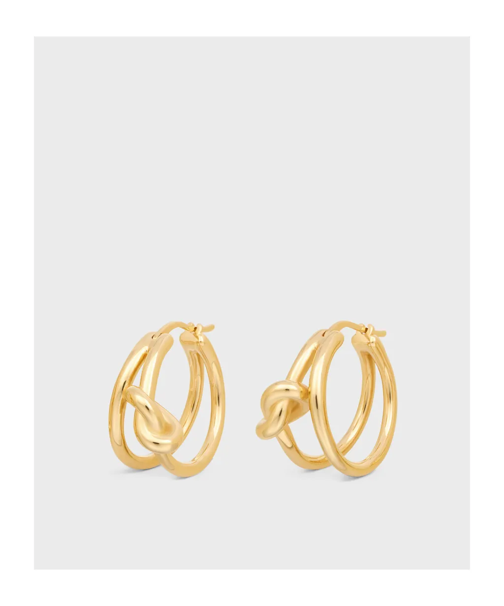 Knot Double Hoops