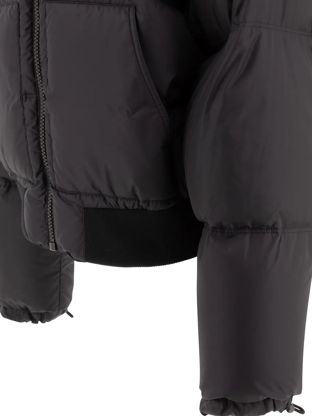 Cropped Down Jacket In Lightweight Nylon