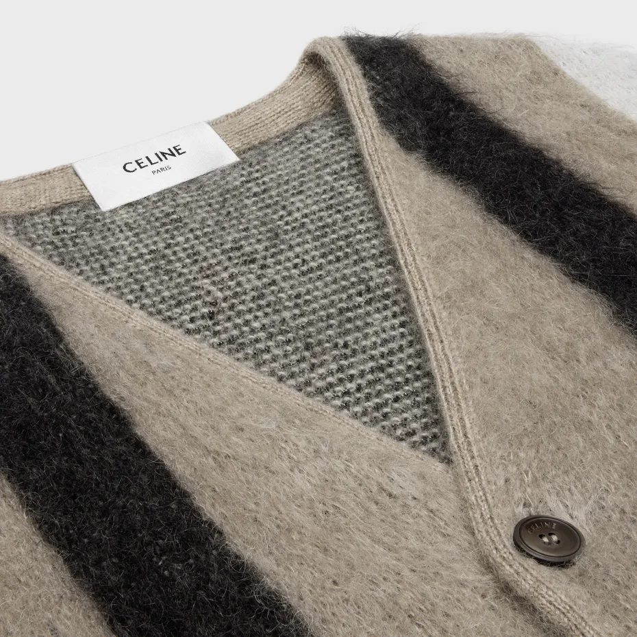 Brushed Mohair Cardigan