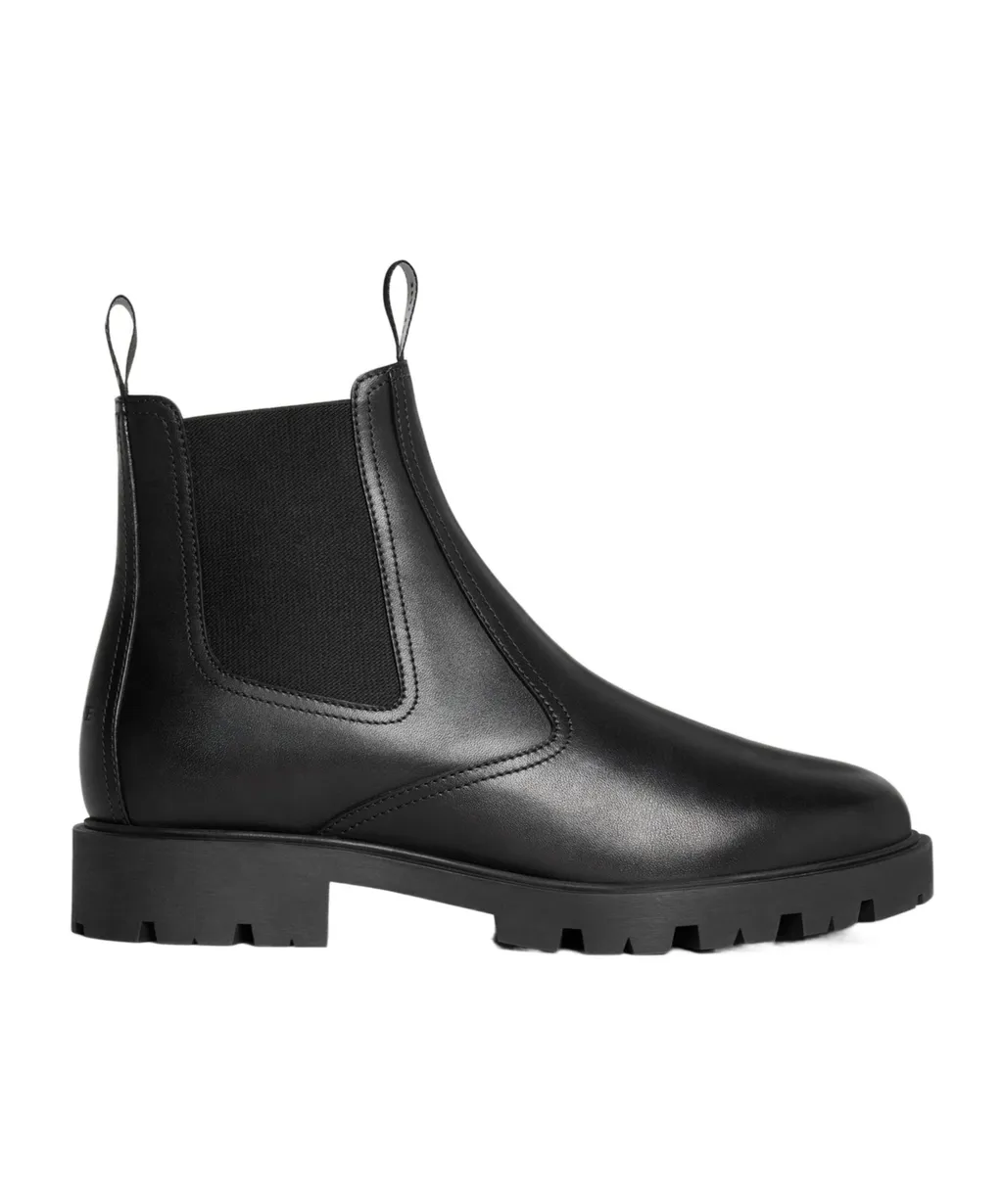 Margaret Chelsea Boot With Shearling In Calfskin