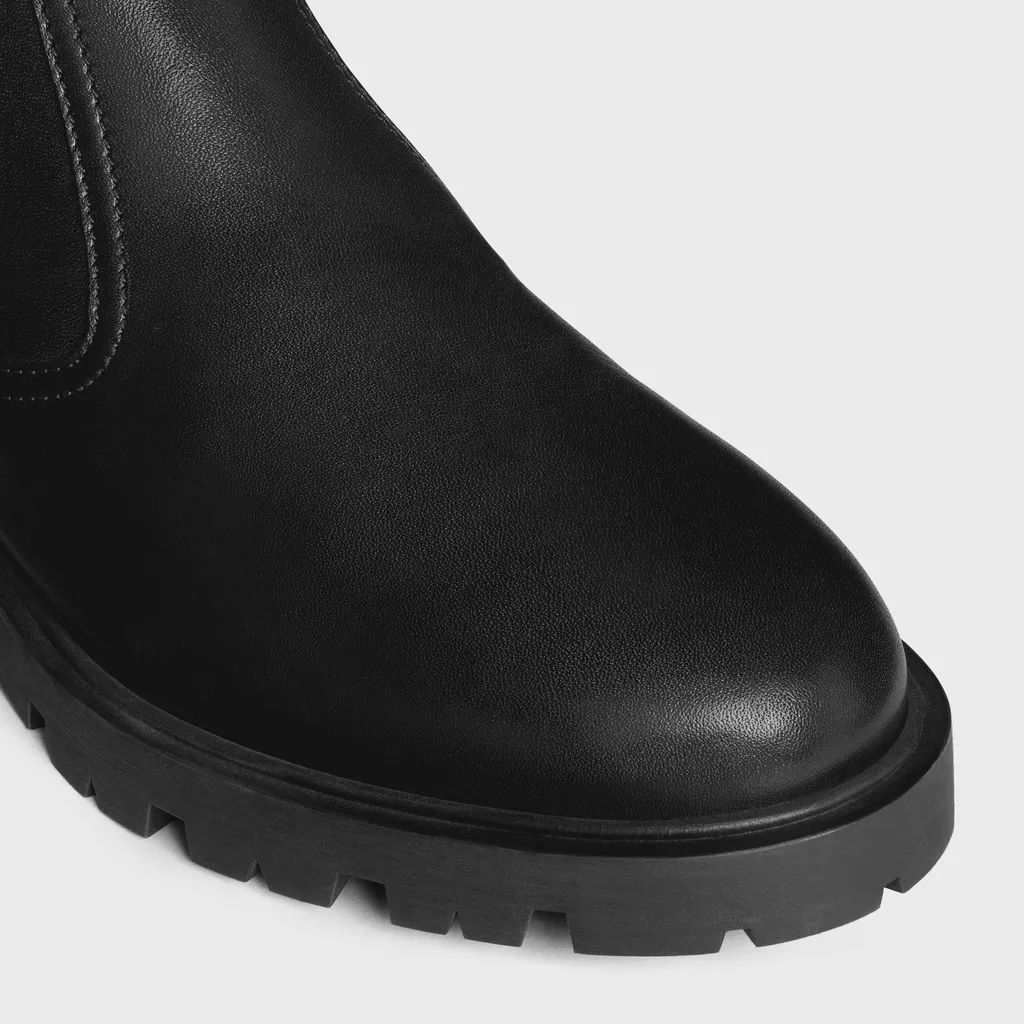 Margaret Chelsea Boot With Shearling In Calfskin