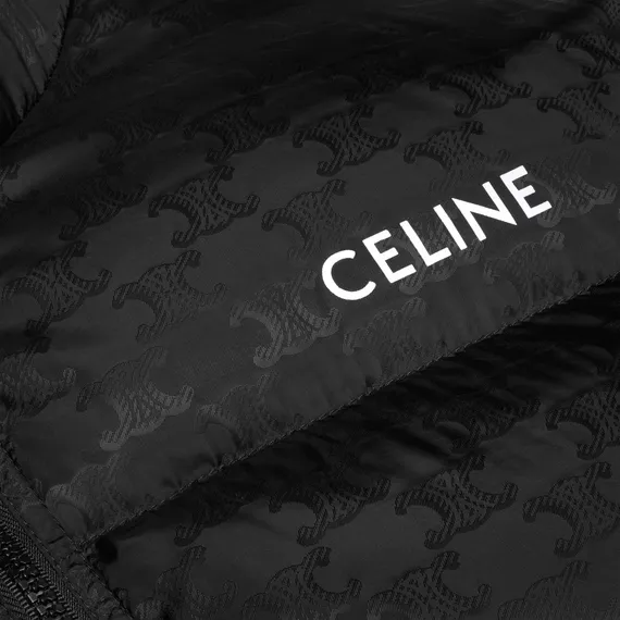 Down Jacket In Triomphe Nylon Jacquard