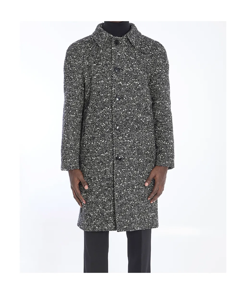 Camden Mac Coat In Wool Tweed