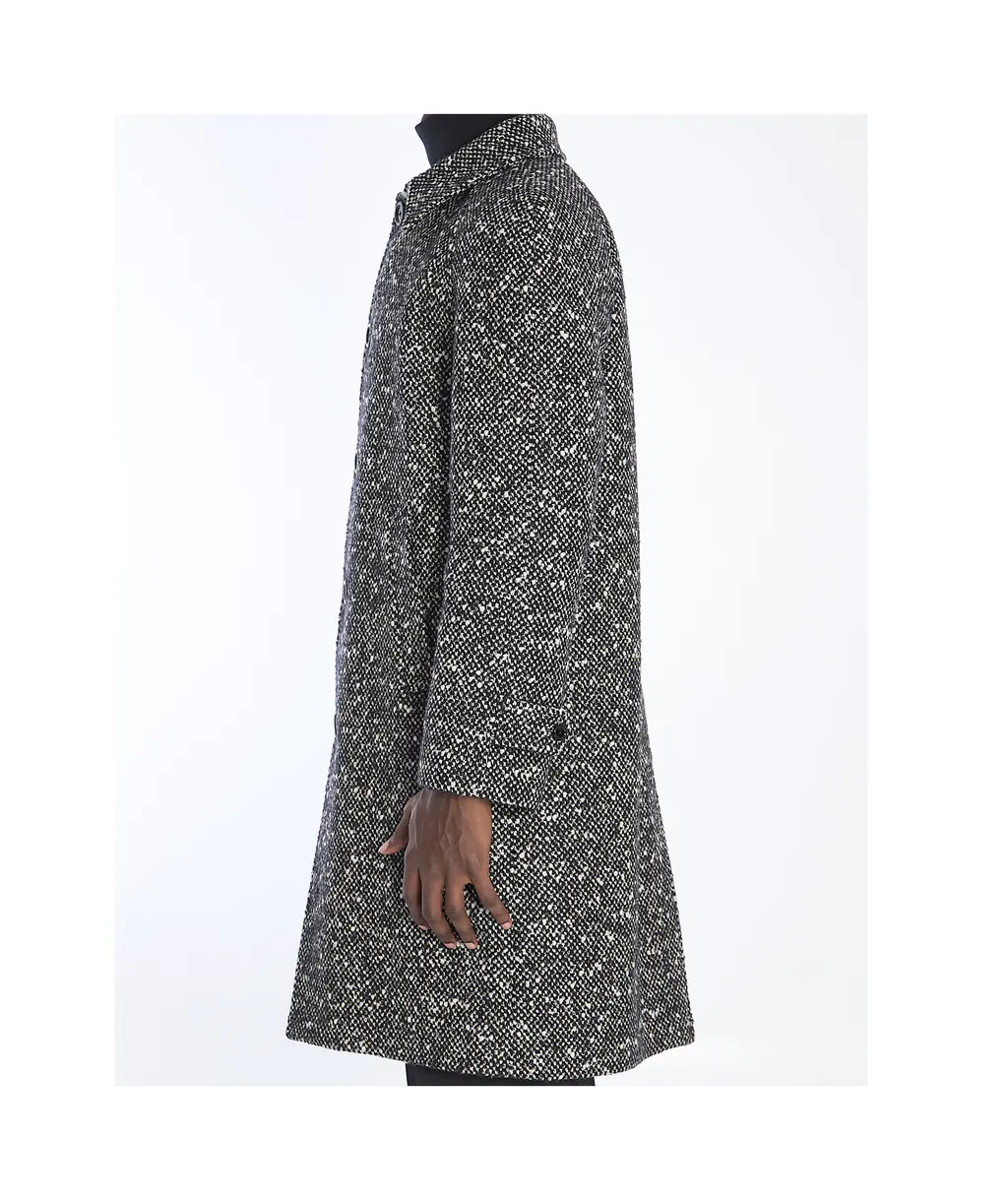 Camden Mac Coat In Wool Tweed
