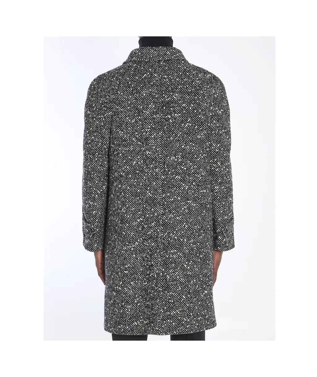 Camden Mac Coat In Wool Tweed