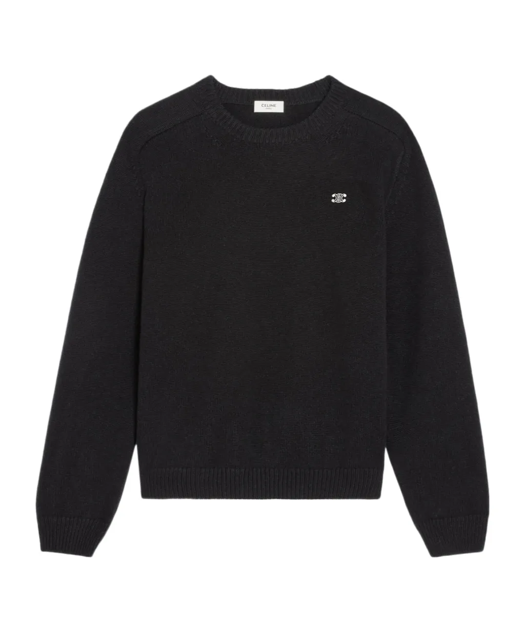 Crew Neck Sweater In Wool And Cashmere