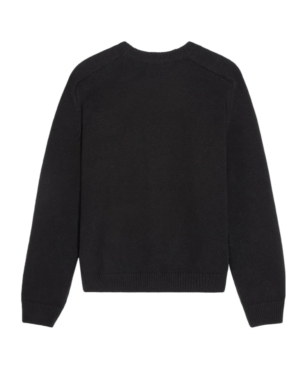 Crew Neck Sweater In Wool And Cashmere