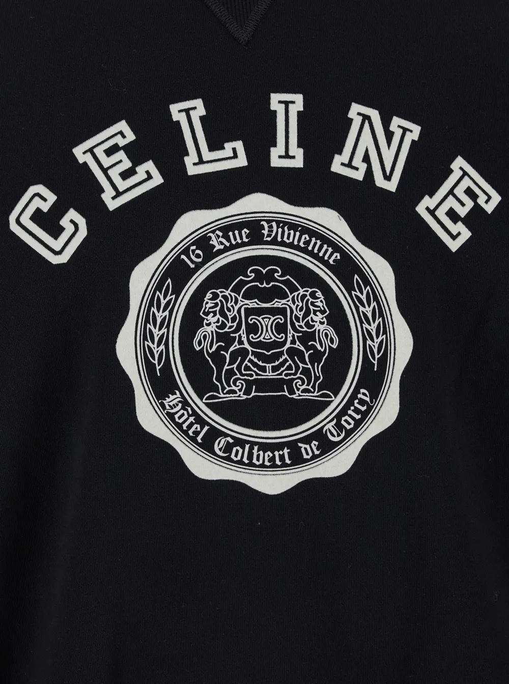 Blason Loose Sweatshirt In Cotton Fleece