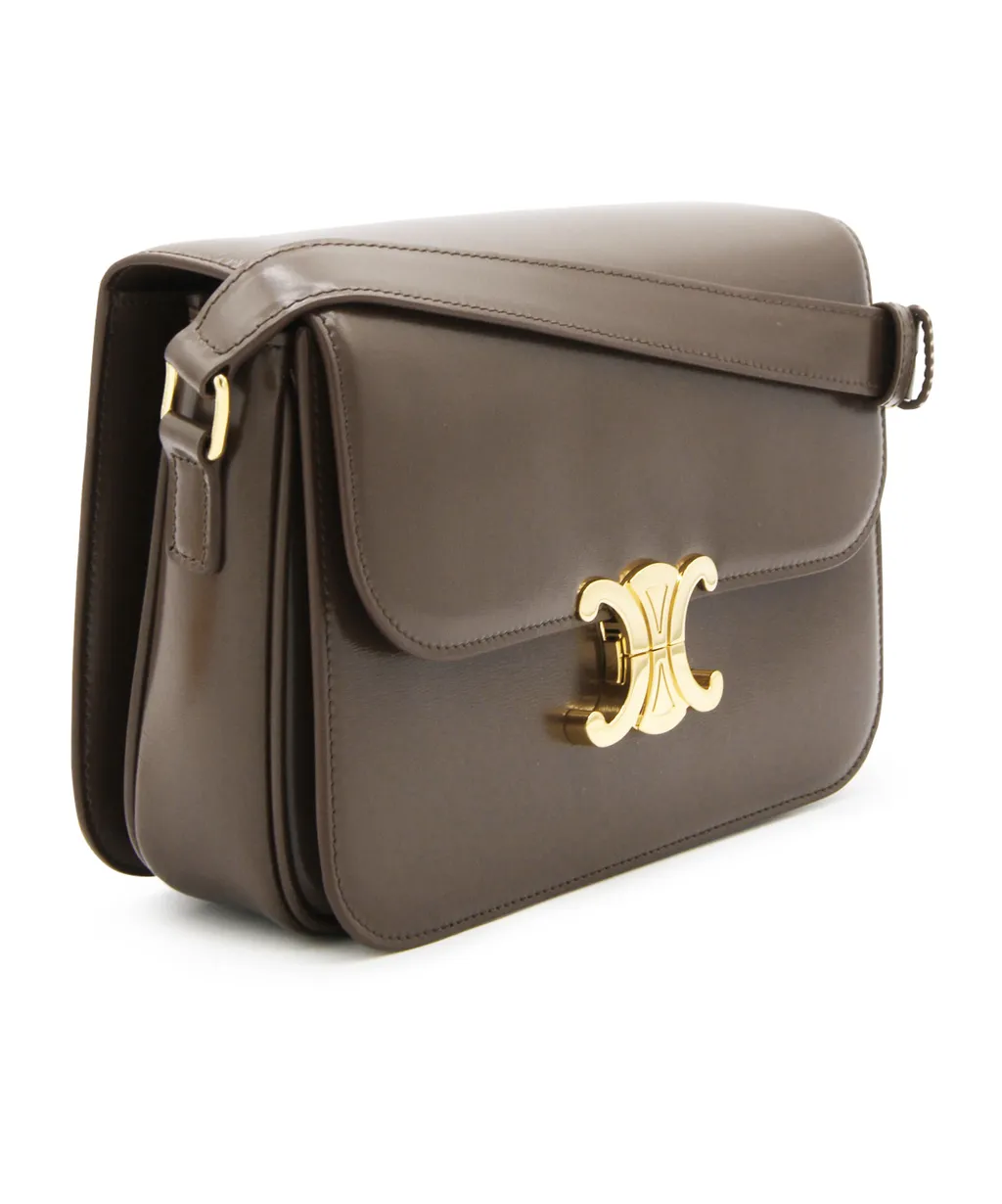 Classique Triomphe Bag In Shiny Calfskin
