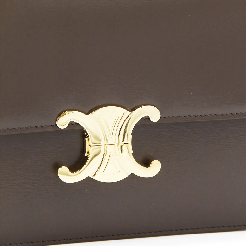 Classique Triomphe Bag In Shiny Calfskin
