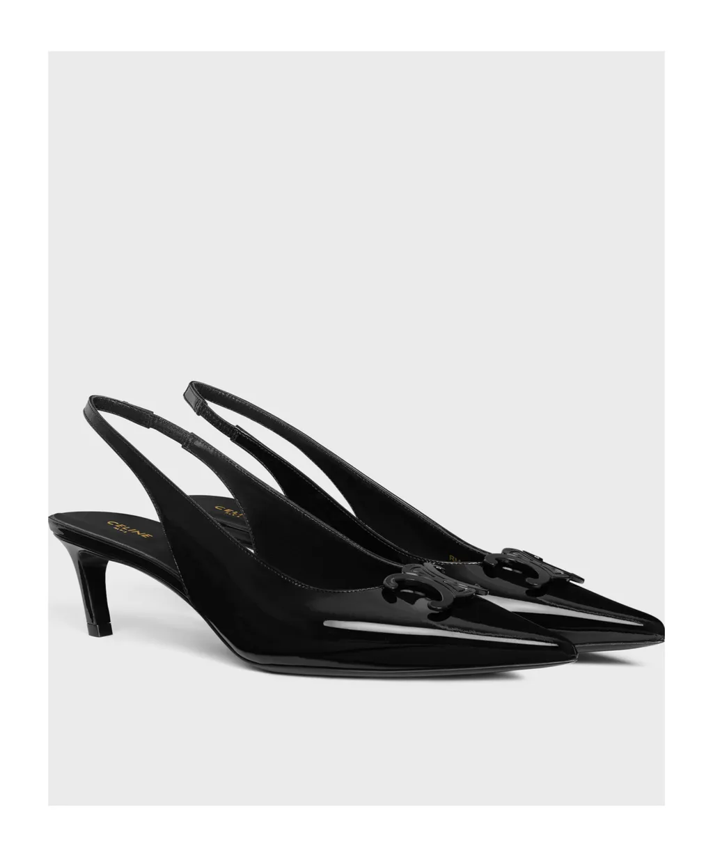 Alma Triomphe Slingback In Patent Calfskin