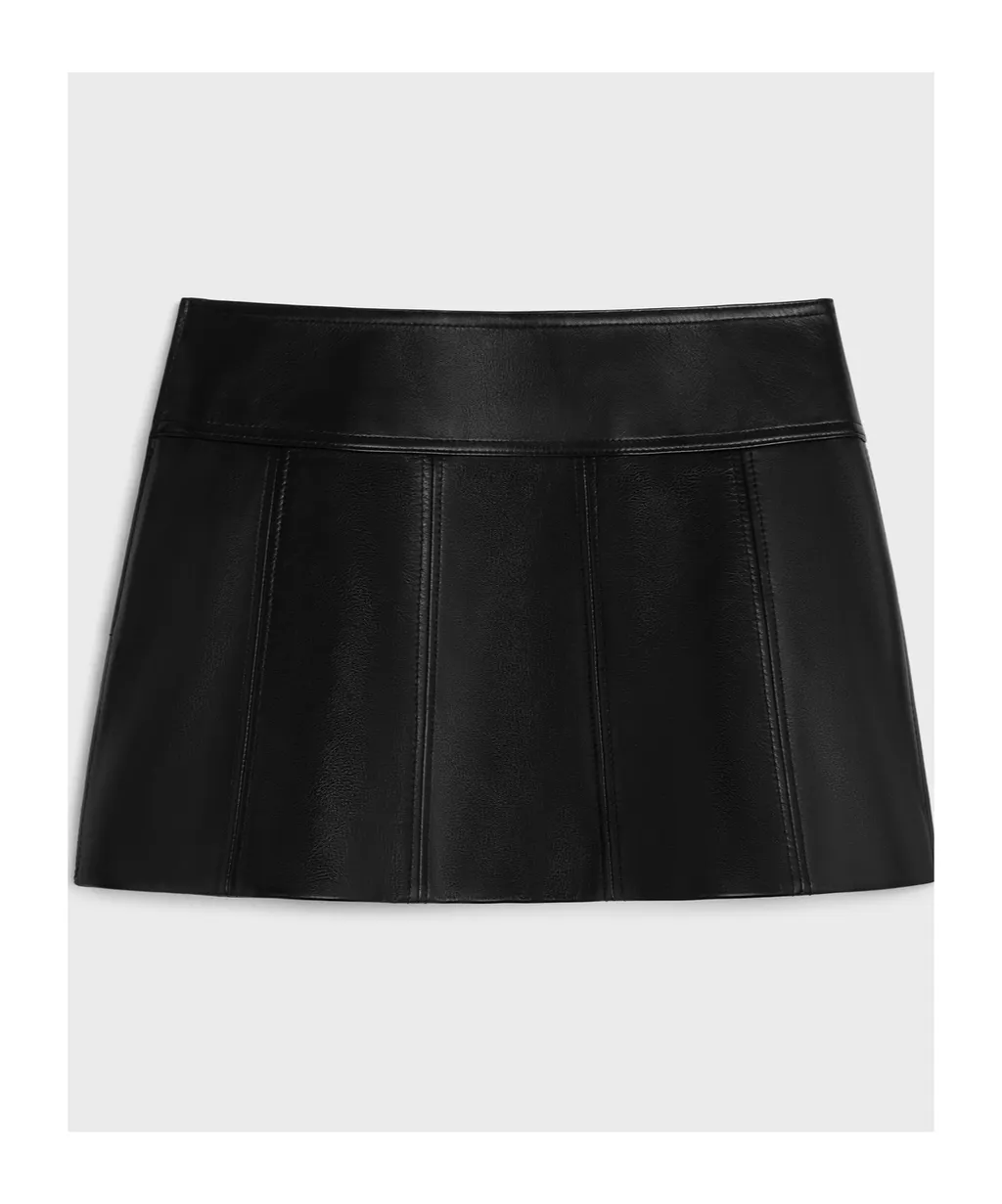 Gourmette Mini Skirt In Soft Lambskin