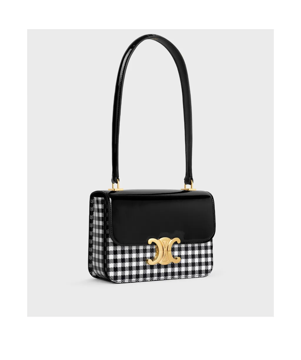Teen Garance Bag In Vichy Printed Patent Calfskin
