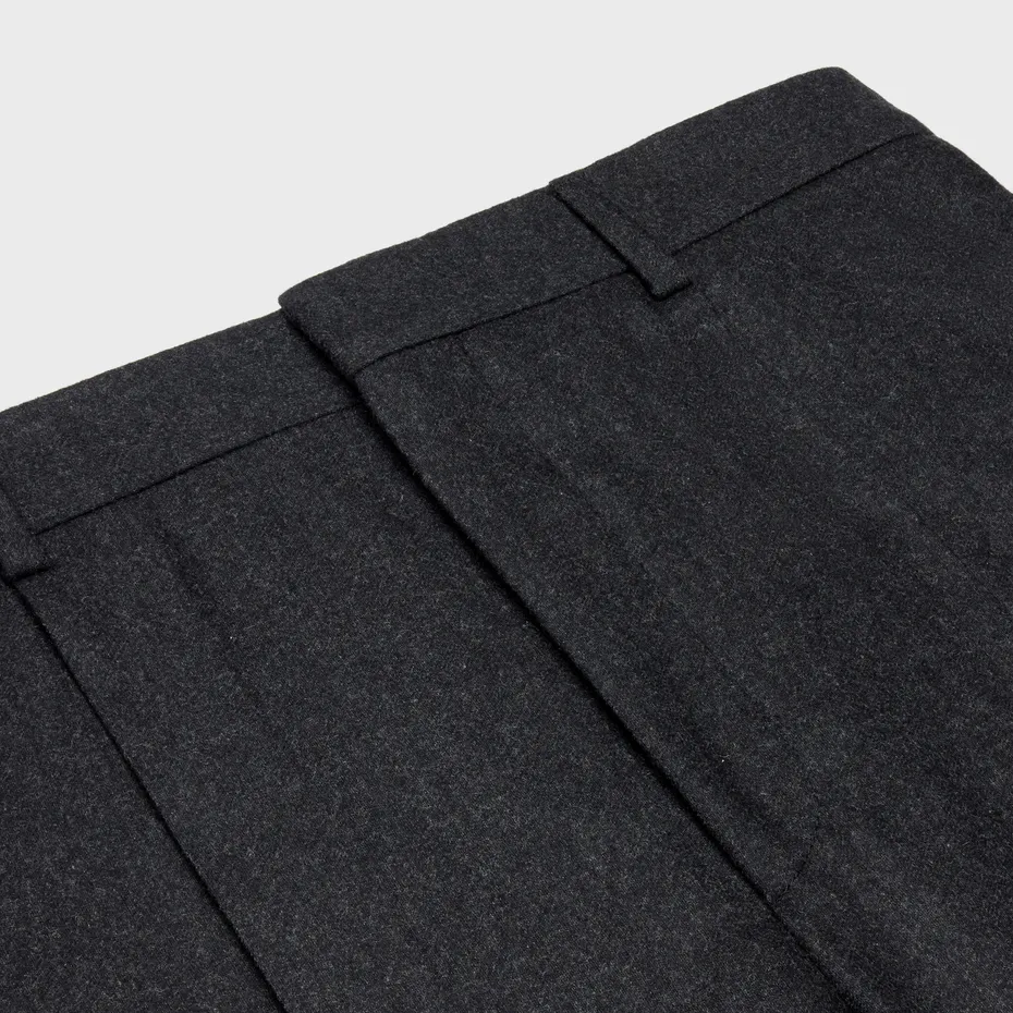 Double-Pleated Casual Pants